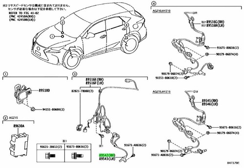 Genuine lexus front speed - lexus,