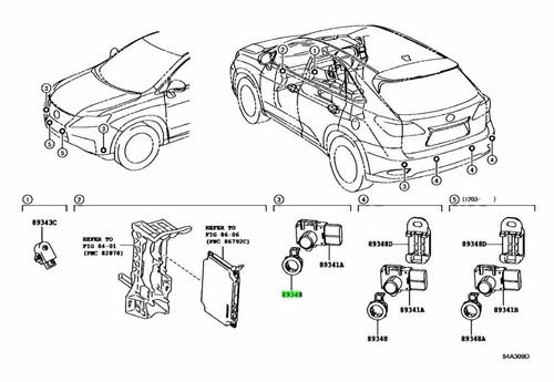 Genuine lexus ultrasonic - genuine,