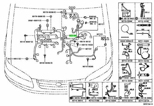 Genuine lexus sensor wire - wire, fits